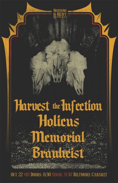 Harvest The Infection @ The Biltmore Cabaret Oct 22 2012 - May 7th @ The Biltmore Cabaret