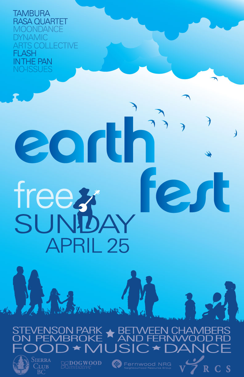 Celebrate Earth Day at EarthFest 2010!: Music from around the world, Tambura Rasa, No-Issues, Flash In The Pan, Moondance Dynamic Arts Dance, Masala World Percussion Marching Band @ Stevenson Park Apr 25 2010 - May 7th @ Stevenson Park