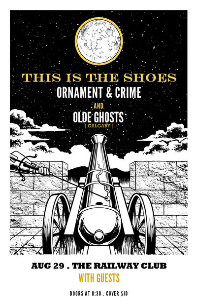 Ornament and Crime (Tour Kickoff), This is the Shoes, Olde Ghosts, Guests @ Railway Club Aug 29 2014 - May 14th @ Railway Club