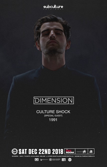 Dimension w/ special guests Culture Shock & 1991 @ The Red Room Dec 22 2018 - Jun 15th @ The Red Room