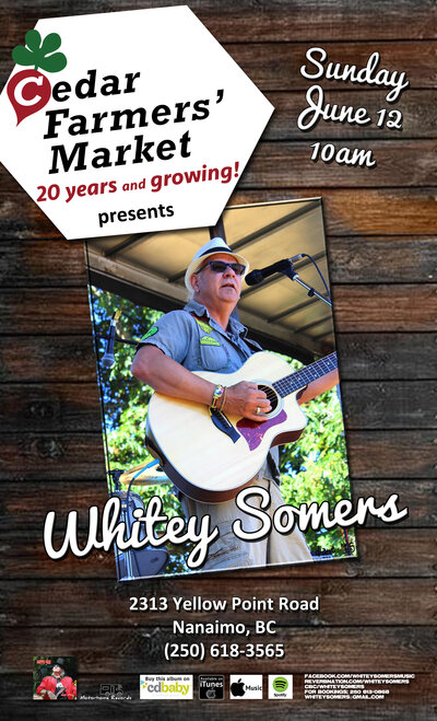Live at the market: Whitey Somers @ Krista Enslow Jun 12 2016 - May 6th @ Krista Enslow