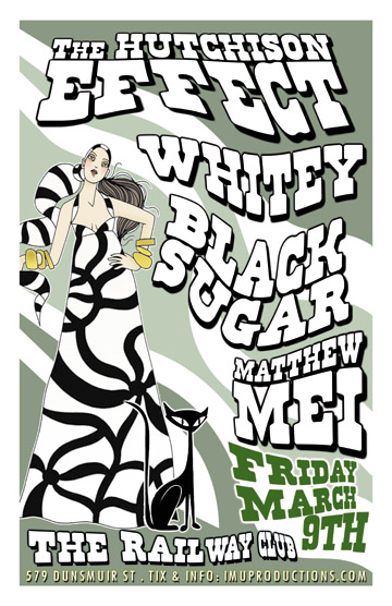 Groove Rock Dance Party!: The Hutchison Effect , Whitey, Black Sugar, Matthew Mei @ Railway Club Mar 9 2012 - May 9th @ Railway Club