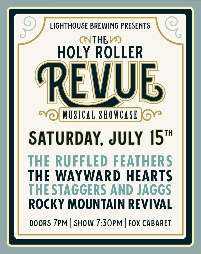 The Holy Roller Revue: The Ruffled Feathers, The Wayward Hearts, Staggers & Jaggs, Rocky Mountain Revival @ Fox Cabaret Jul 15 2017 - May 6th @ Fox Cabaret