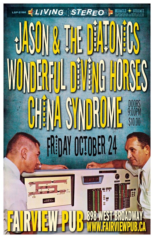 Live at the Fairview!: Jason and the Diatonics, Wonderful Diving Horses, China Syndrome @ Fairview Pub Oct 24 2014 - May 6th @ Fairview Pub