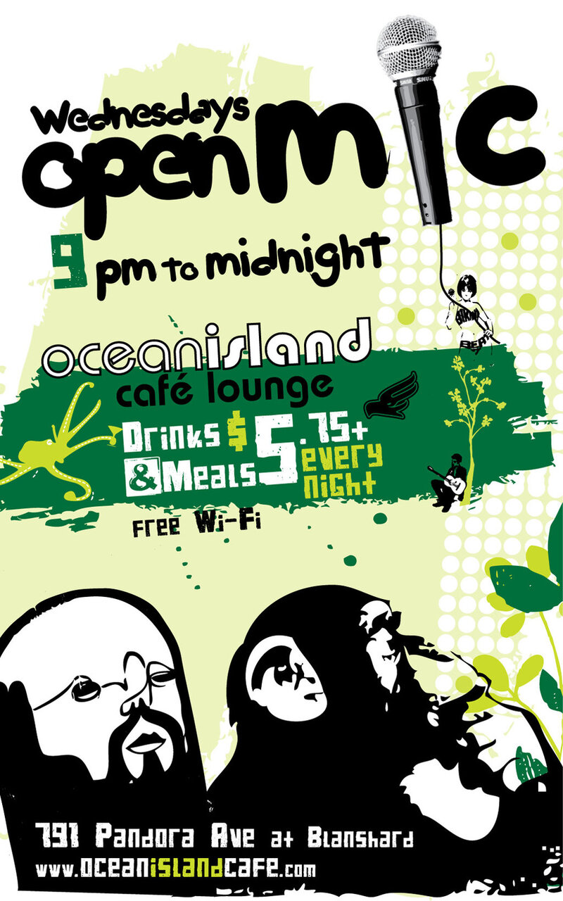 Open Mic @ Ocean Island @ Ocean Island Lounge Oct 12 2011 - Jun 6th @ Ocean Island Lounge
