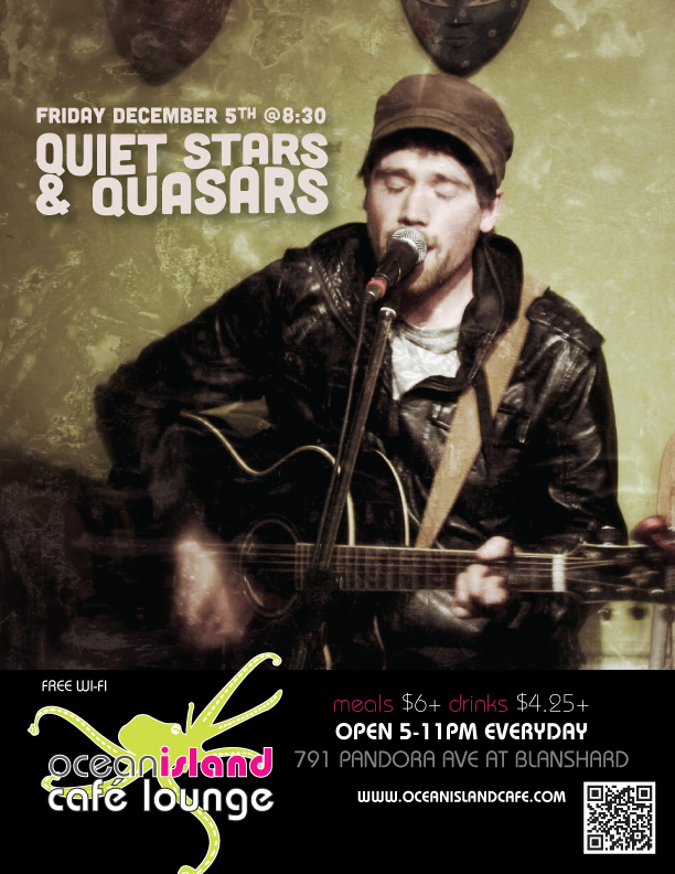 Quiet Stars and Quasars @ Ocean Island Lounge Dec 5 2014 - May 6th @ Ocean Island Lounge