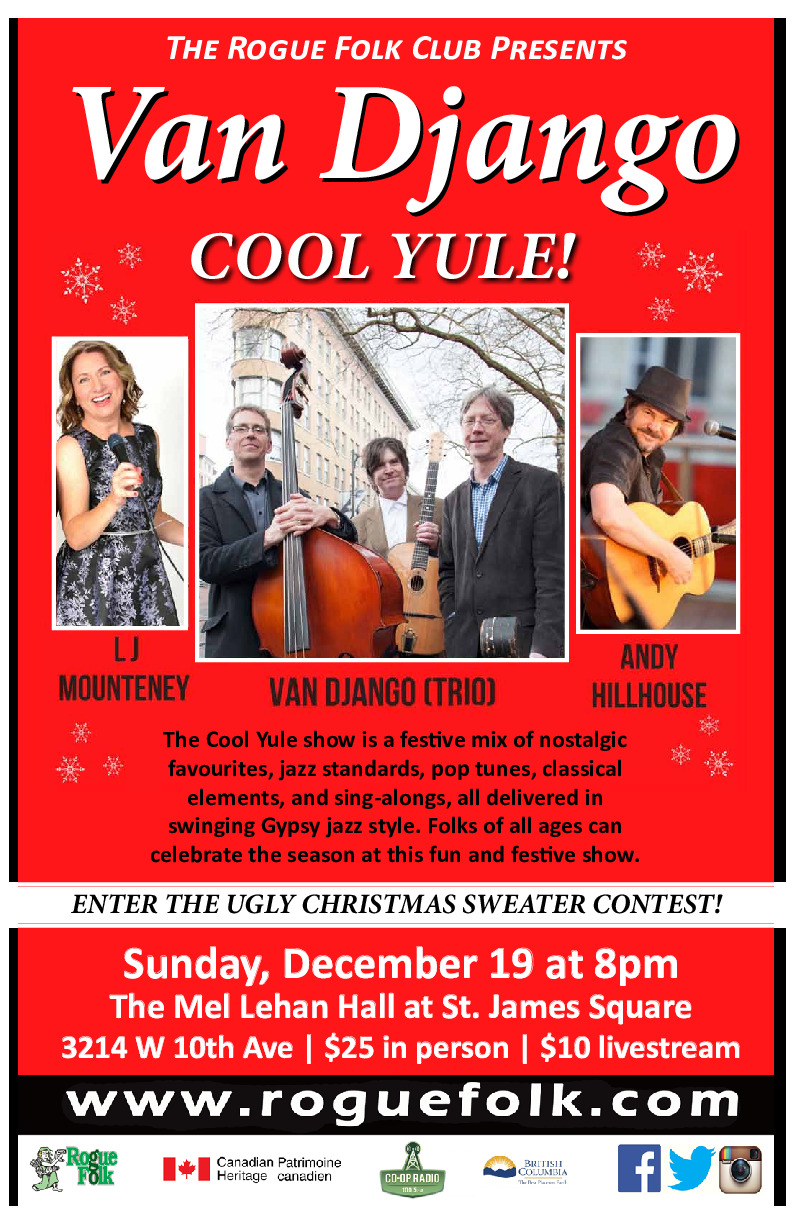 Van Django @ Mel Lehan Hall at the St. James Community Square Dec 19 2021 - May 6th @ Mel Lehan Hall at the St. James Community Square