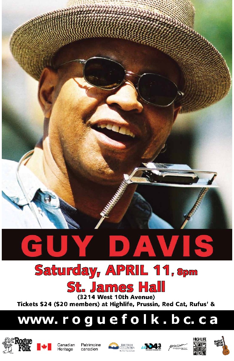 Guy Davis @ St. James Community Hall - Apr 11, 2015