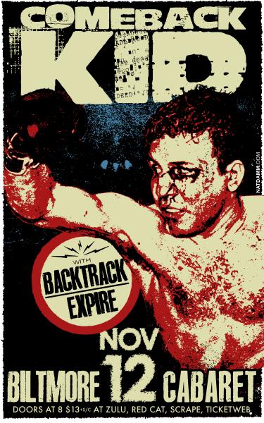 Comeback Kid, With Guests @ The Biltmore Cabaret Nov 12 2012 - May 15th @ The Biltmore Cabaret