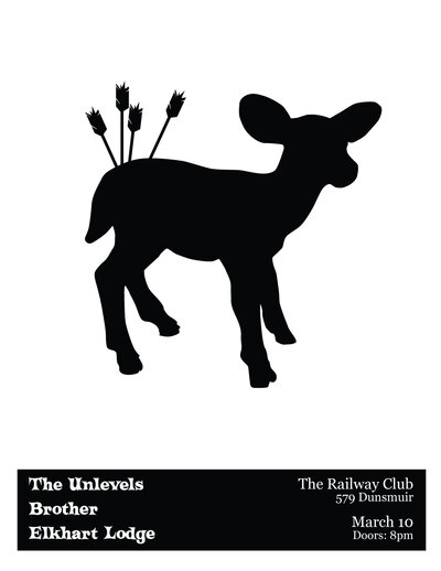 Elkhart Lodge, The Unlevels, Brother @ Railway Club Mar 10 2014 - May 12th @ Railway Club