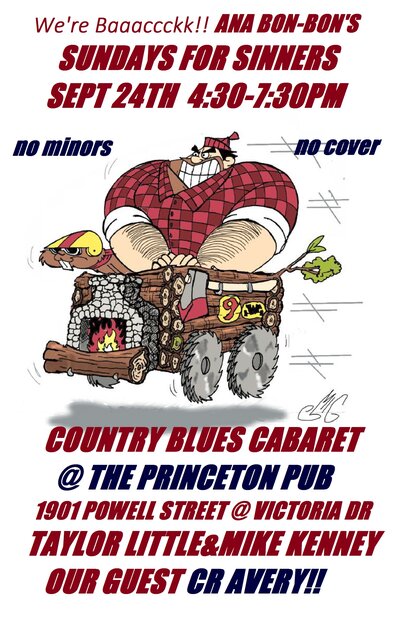 Ana Bon-Bon's Sundays for Sinners!: Ana Bon-Bon, Taylor Little, Mike Kenney with Very Special Guest!  @ Princeton Pub Sep 24 2017 - Jun 13th @ Princeton Pub