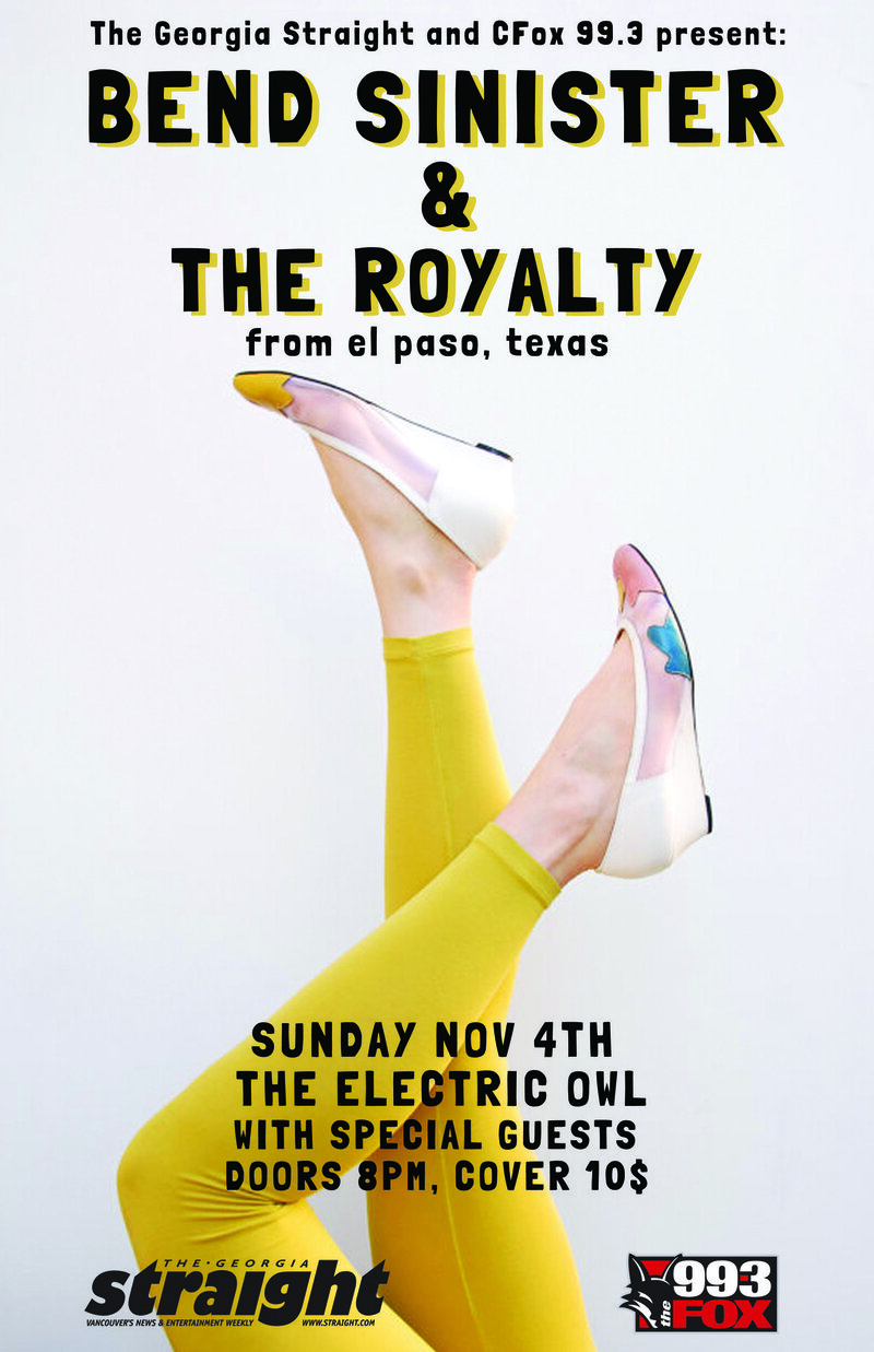 Bend Sinister, The Royalty @ Electric Owl Nov 4 2012 - May 7th @ Electric Owl