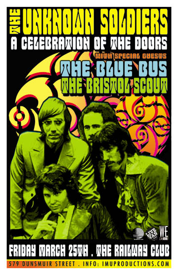 The Unknown Soldiers, The BLUE BUS, The Bristol Scout @ Railway Club Mar 25 2011 - May 9th @ Railway Club