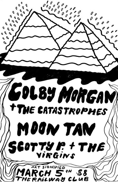 Colby Morgan & The Catastrophes, Moon Tan, Scotty P and The Virgins @ Railway Club Mar 5 2015 - Jun 29th @ Railway Club