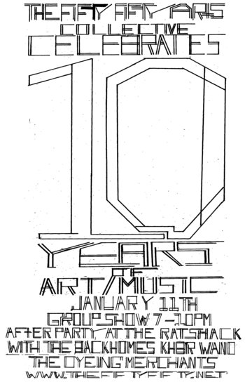 the fifty fifty arts collective 10th Anniversary Celebration!! @ the fifty fifty arts collective Jan 11 2013 - Jun 3rd @ the fifty fifty arts collective