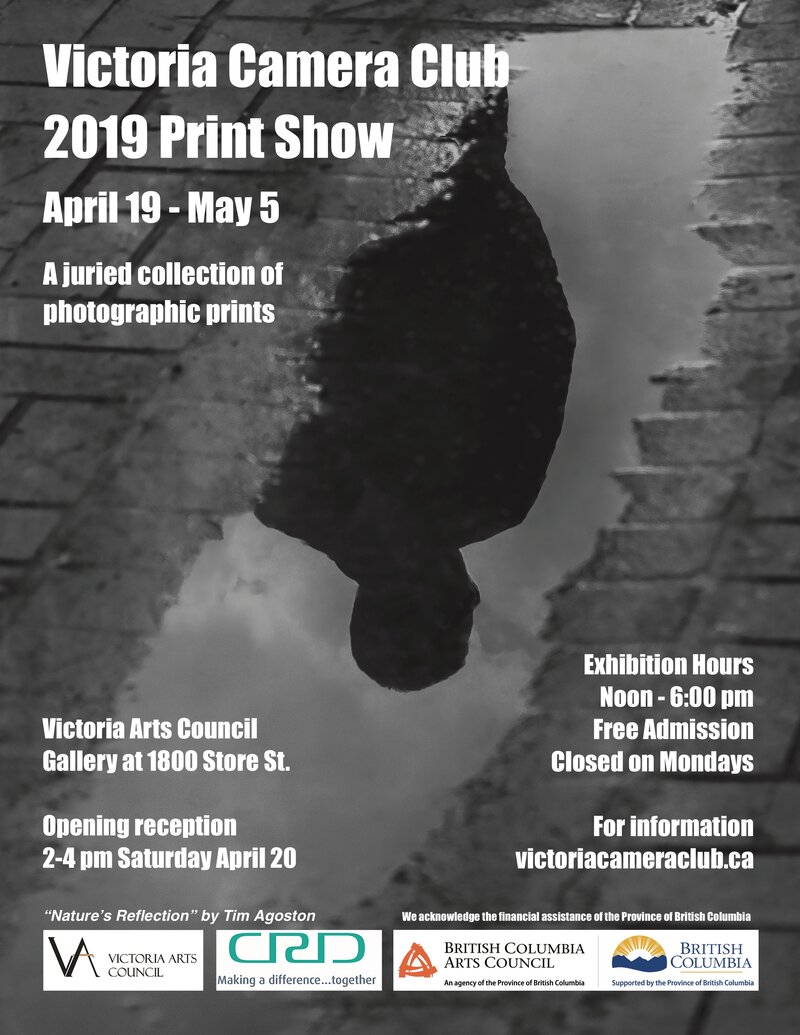 Victoria Camera Club 2019 Print Show: Members of the Victoria Camera Club @ Victoria Arts Council Apr 20 2019 - Jun 16th @ Victoria Arts Council