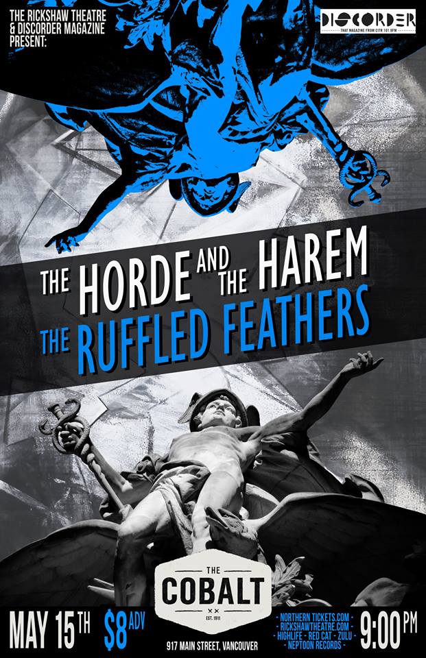 The Horde and the Harem, The Ruffled Feathers @ The Cobalt May 15 2014 - May 14th @ The Cobalt