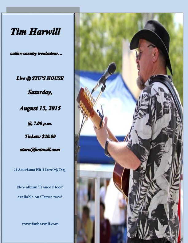 Tim Harwill, Stuart Morse @ Stu's House (email for location) Aug 15 2015 - Jun 4th @ Stu's House (email for location)