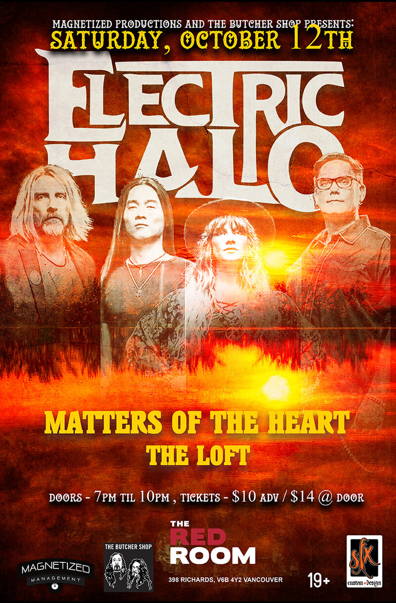 Electric Halo w/ Matters of The Heart and The Loft @ The Red Room Oct 12 2019 - Jun 14th @ The Red Room