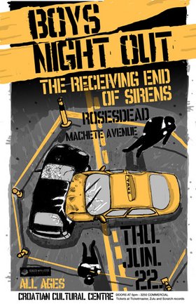 Boys Night Out, The Receiving End of Sirens, Rosesdead, Machete Avenue @ Croatian Cultural Center Jun 22 2006 - Apr 30th @ Croatian Cultural Center