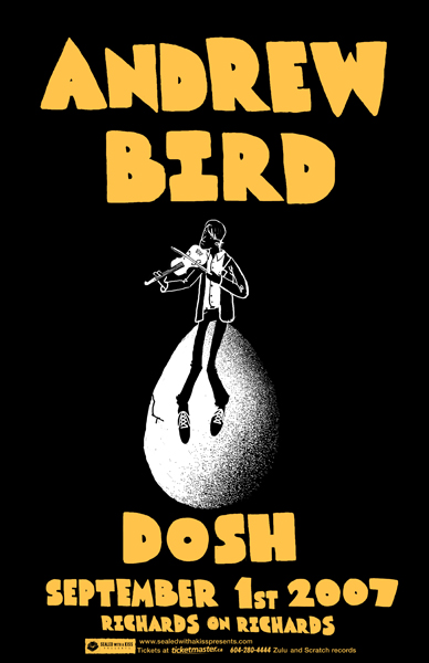 Andrew Bird, Dosh @ Richard's On Richards Sep 1 2007 - May 13th @ Richard's On Richards