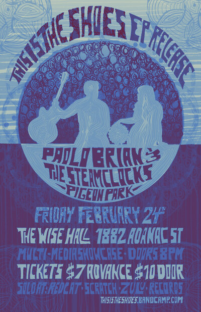 This is the Shoes, Paolo Brian  & The Steamclocks, Logan Pacholok  @ WISE Hall Feb 24 2012 - May 14th @ WISE Hall