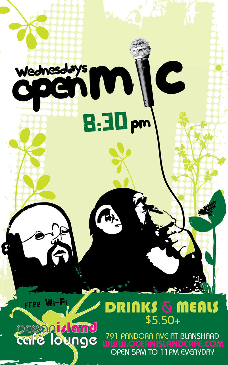 Open Mic @ Ocean Island Lounge May 22 2013 - Jun 14th @ Ocean Island Lounge