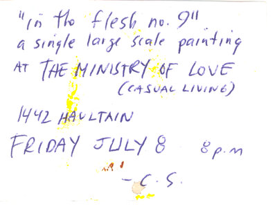 Chris Shoust : In The Flesh no. 9 @ Ministry of Casual Living Jul 8 2005 - Jul 11th @ Ministry of Casual Living