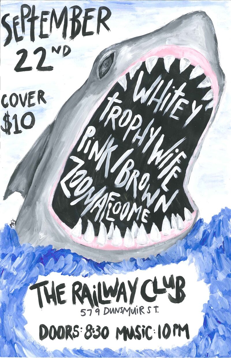 Whitey, Trophy Wife, Pink/Brown, Zoomafloome @ Railway Club Sep 22 2012 - May 9th @ Railway Club