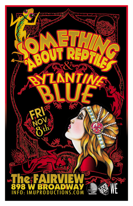 Something About Reptiles, BYZANTINE BLUE @ Fairview Pub - Nov 08, 2013