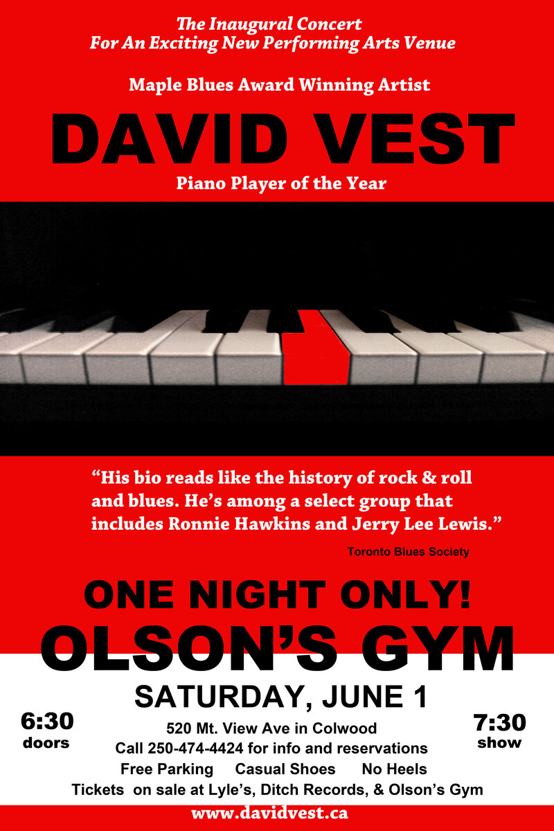 David Vest @ Olson's Gym Jun 1 2013 - Jun 6th @ Olson's Gym