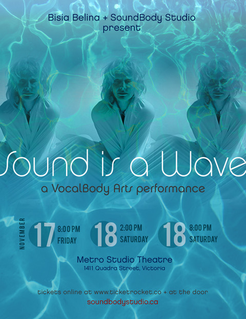 Sound is a Wave: A VocalBody Arts Performance: Bisia Belina, SoundBody Studio Students & Friends @ Metro Studio Nov 18 2017 - Jun 8th @ Metro Studio