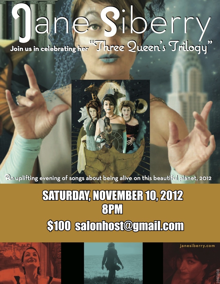 Jane Siberry Salon Concert: Jane Siberry @ Character Home in Fairfield - Nov 10, 2012