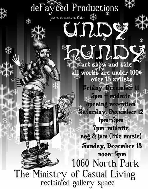 Undy Hundy Art Show @ 1056A North Park St. Dec 11 2015 - Jul 19th @ 1056A North Park St.