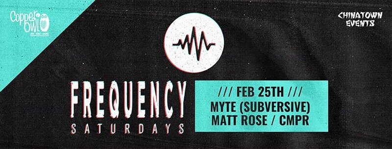 Frequency Saturdays:: Neo Image, KOOSH, CMPR @ Copper Owl Feb 25 2017 - Jun 8th @ Copper Owl
