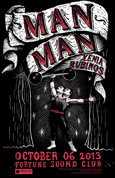 Man Man, Xenia Rubinos @ Fortune Sound Club Oct 6 2013 - May 6th @ Fortune Sound Club