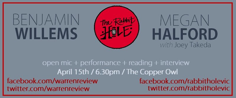 The Last Rabbit Hole before Summer with: Benjamin Willems, Megan Halford, Joey Takeda @ Copper Owl Apr 15 2015 - Jun 7th @ Copper Owl