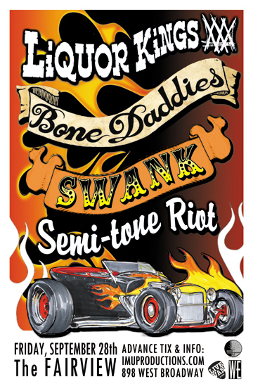 Liquor Kings, Bone Daddies, Swank, Semi-Tone Riot  @ Fairview Pub Sep 28 2012 - May 12th @ Fairview Pub