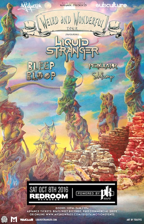 LIQUID STRANGER: Bleep Bloop, Perkulat0r, Shlump @ The Red Room Oct 8 2016 - Jun 23rd @ The Red Room