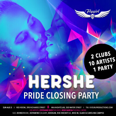 Pride Hershe Bar-Closing Party with: Stephanie Rice  (The Voice) @ The Red Room Aug 5 2018 - May 6th @ The Red Room