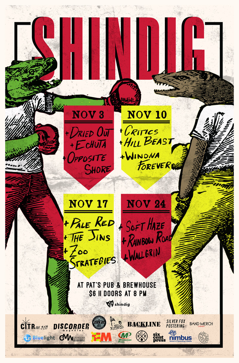 Shindig 32: Night 6: Soft Haze, Rainbow Road, Wallgrin @ Pat's Pub Nov 24 2015 - May 12th @ Pat's Pub