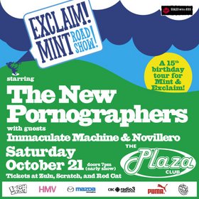 The New Pornographers, Immaculate Machine, Novillero @ Plaza Club Dec 31 1969 - May 16th @ Plaza Club