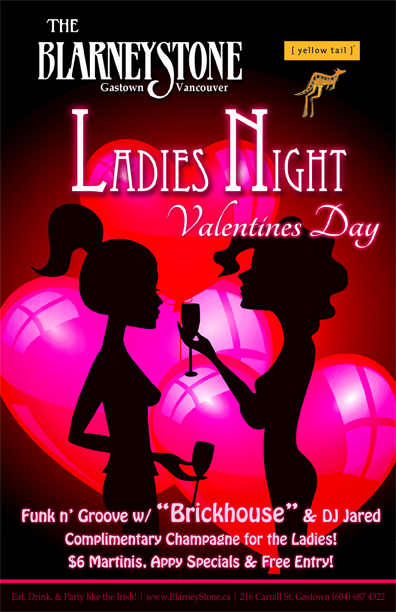 Ladies Night! @ Blarney Stone Feb 14 2011 - Jun 20th @ Blarney Stone
