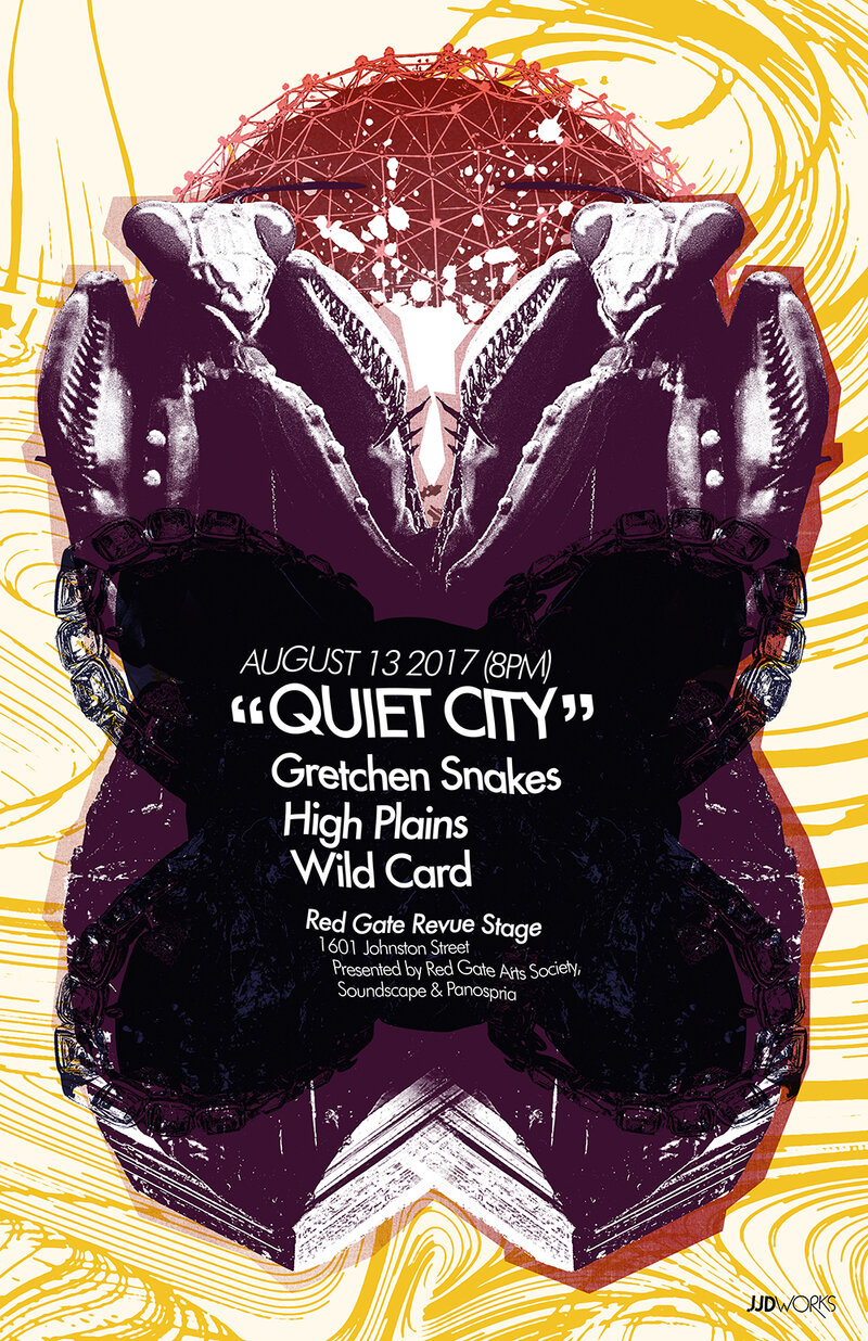 Quiet City #35: High Plains, Wild Card, Gretchen Snakes @ Red Gate Revue Stage - Aug 13, 2017