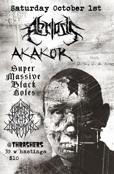 Abriosis, AKAKOR, SUPER MASSIVE BLACK HOLES, Harvest The Infection @ Funky Winker Beans Oct 1 2011 - May 5th @ Funky Winker Beans