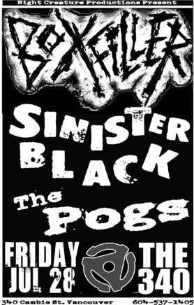 War Amp , Sinister Black, the POGs @ Pub 340 Jul 28 2006 - May 6th @ Pub 340