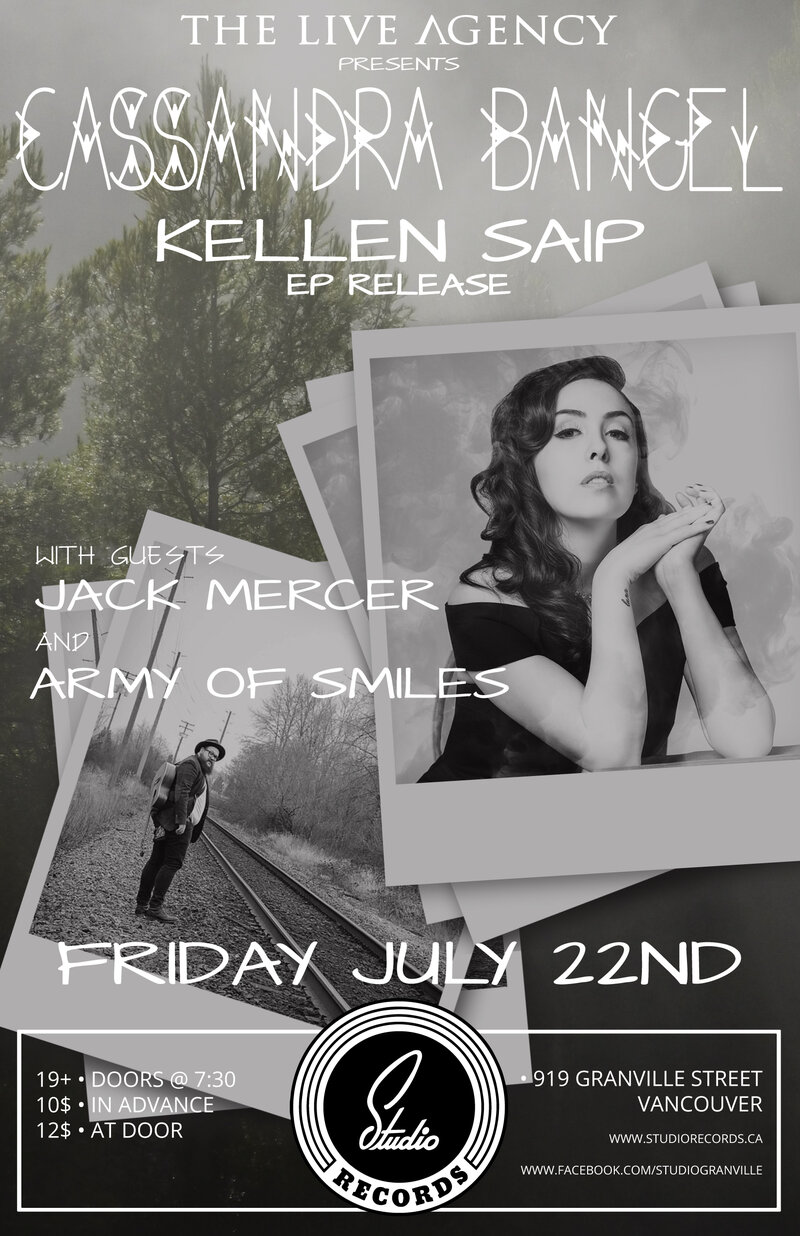Army of Smiles, Jake Touzel, Kellen Saip, Cassandra Bangel @ Studio Records Jul 22 2016 - May 6th @ Studio Records