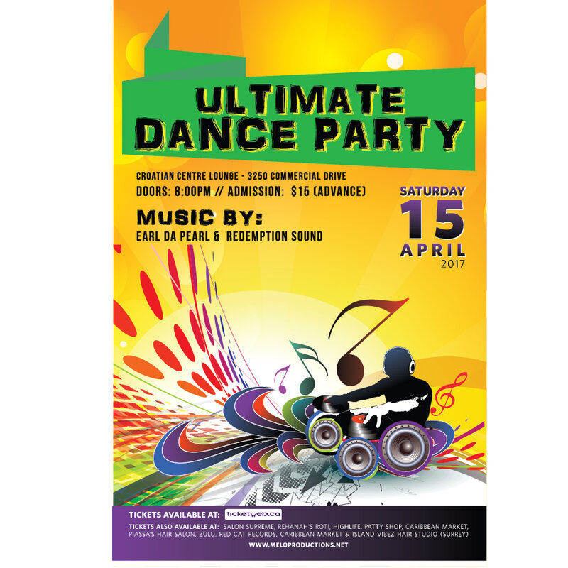 THE ULTIMATE DANCE PARTY: EARL DA PEARL, REDEMPTION SOUND @ CROATIAN CULTURAL CENTRE LOUNGE - Apr 15, 2017