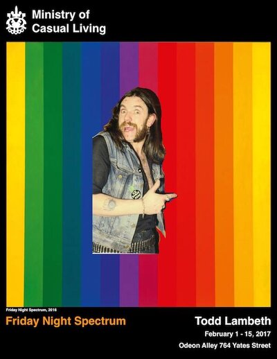 Todd Lambeth : Friday night Spectrum @ Odeon Windoy Feb 1 2017 - Jul 13th @ Odeon Windoy