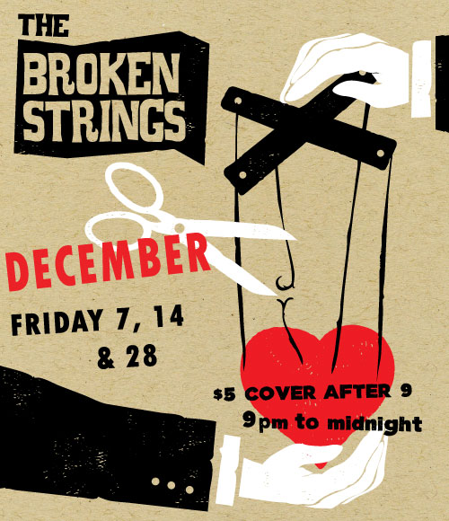 The Broken Strings @ Canoe Brewpub Dec 28 2012 - Jun 9th @ Canoe Brewpub